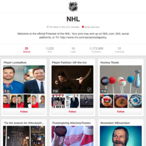 National Hockey League NHL on Pinterest