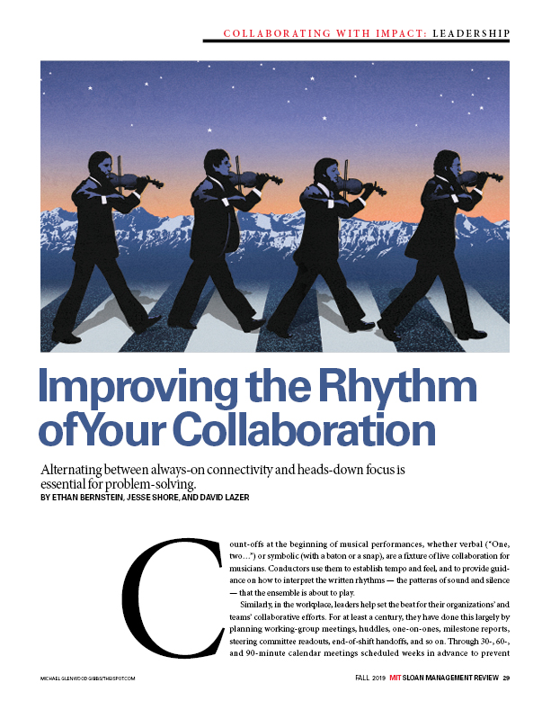 Improving the Rhythm of Your Collaboration
