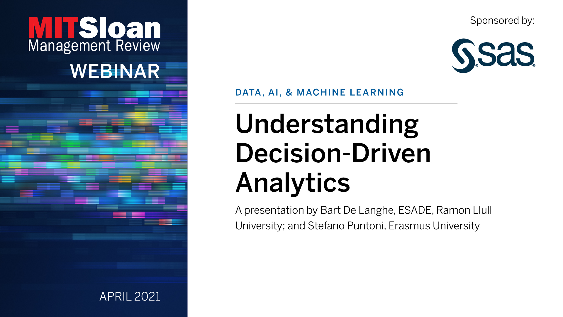 Webinar Implementation of Data Analytics for a sustainable and